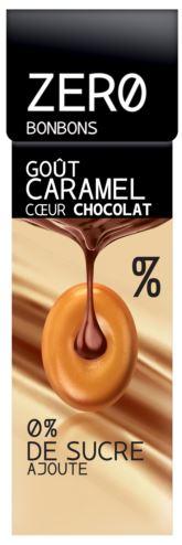 Zero Candies Caramel Coeur Chocolat Box 36g 1,20€