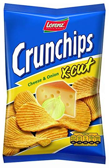 Crunchips X Cut Cheese & Onion 130g 2,50€