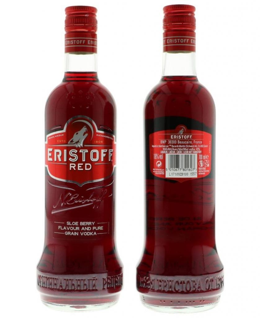 Eristoff Red 70cl 18 % vol 9,95€