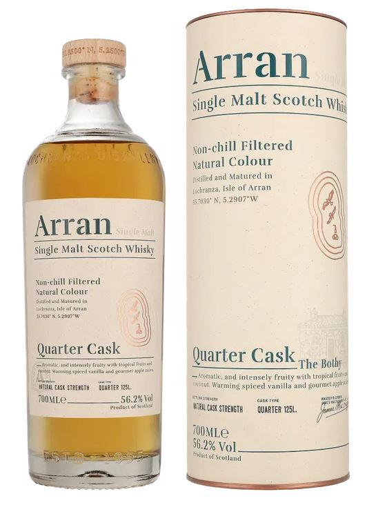 Arran Quarter Cask + Gb 70cl 56 % vol 43,95€
