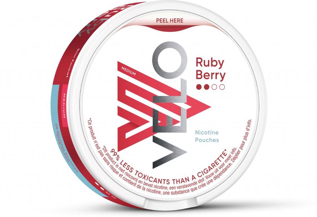 Velo Ruby Berry 6mg Slim 20 5,00€