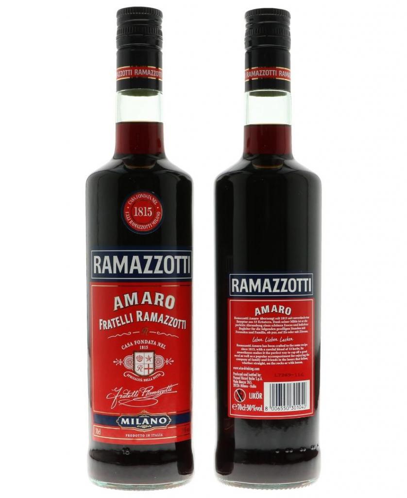 Ramazzotti Amaro 70cl 30° 11,79€