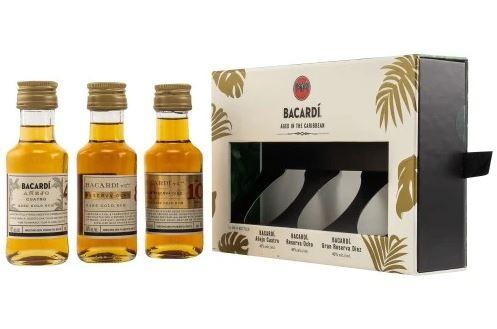 Bacardi Discovery Pack Cuatro Ocho Diez 30cl 40 % vol 17,50€
