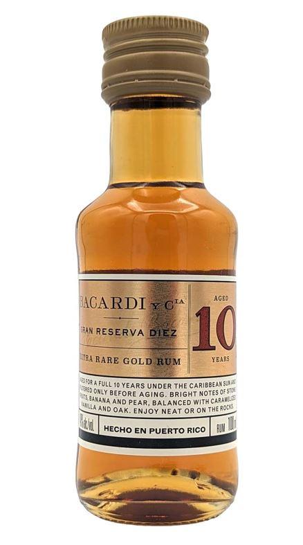 Bacardi Gran Reserva Diez Extra Rare Gold Rum 10cl 40 % vol 7,90€