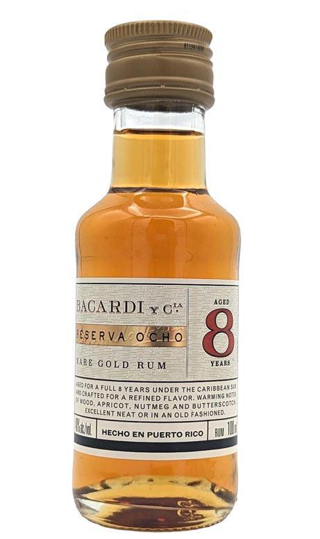 Bacardi Reserva Ocho Rare Gold Rum 10cl 40 % vol 6,90€