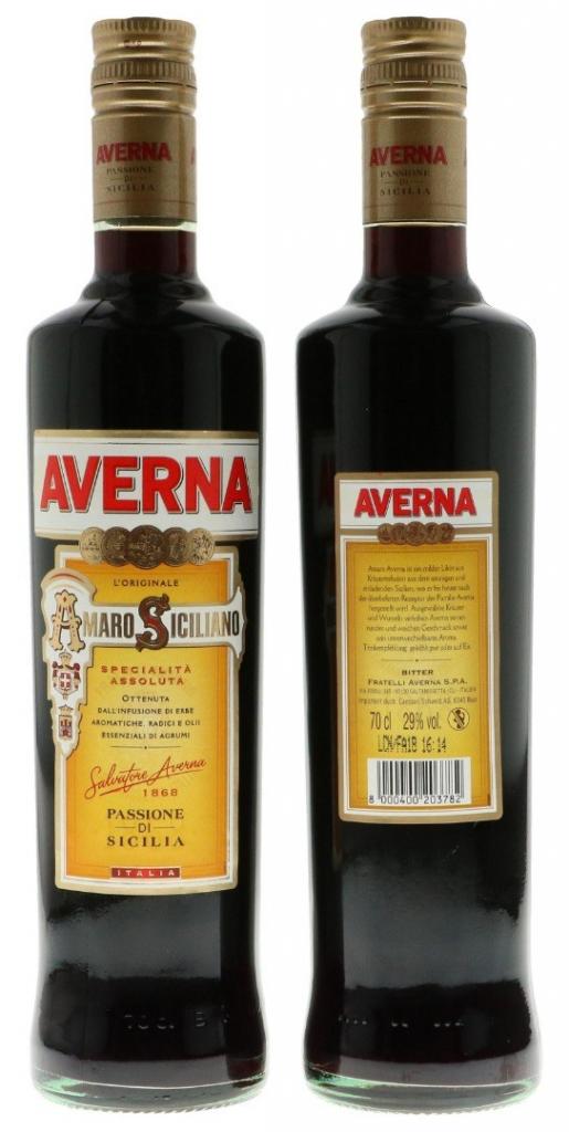 Averna Amaro 70cl 29 % vol 10,95€