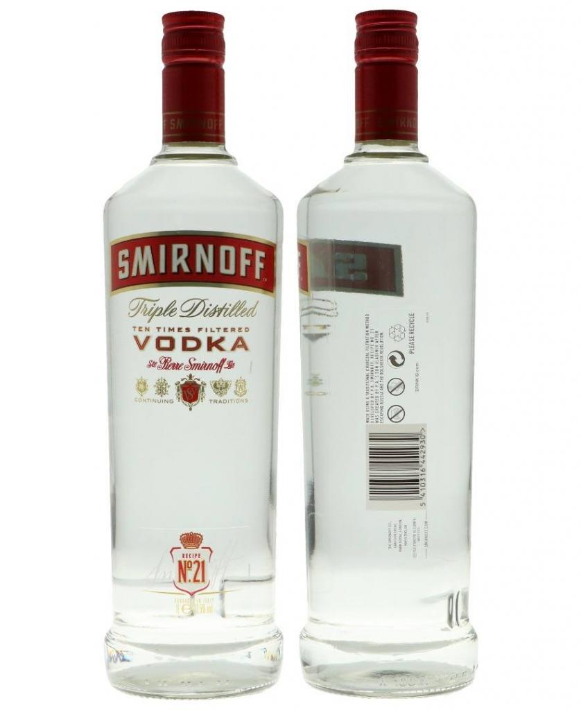 Smirnoff 100cl 37.5 % vol 11,95€