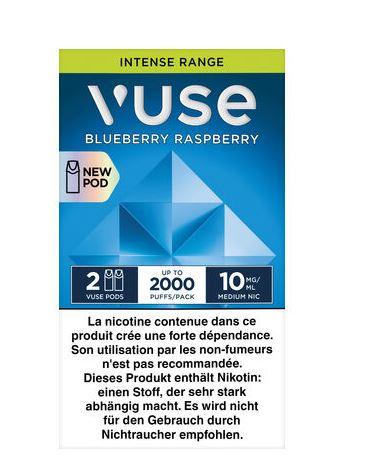 Vuse Intense Blueberry Raspberry 10mg 2 Pods 8,50€