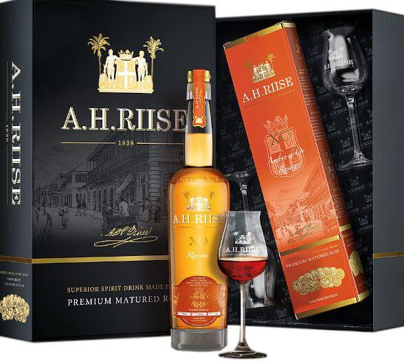 A.H.Riise Xo Reserve Superior Cask + 2 Verres + Gb 70cl 40° 63,50€