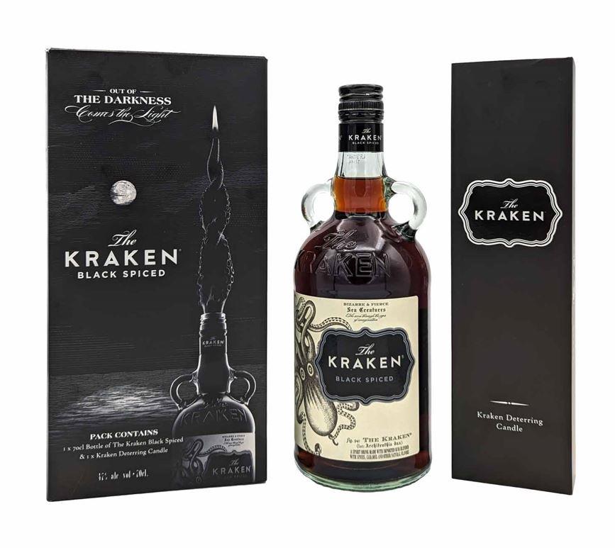 Kraken Black Spiced Rum + Candle 70cl 40 % vol 32,50€