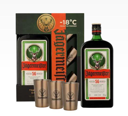 Jägermeister +3 Shot Cups 100cl 35° 22,50€