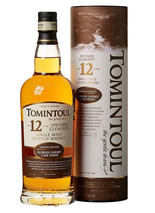 Tomintoul 12 Years Sherry Finish + Gb 70cl 40 % vol 44,95€