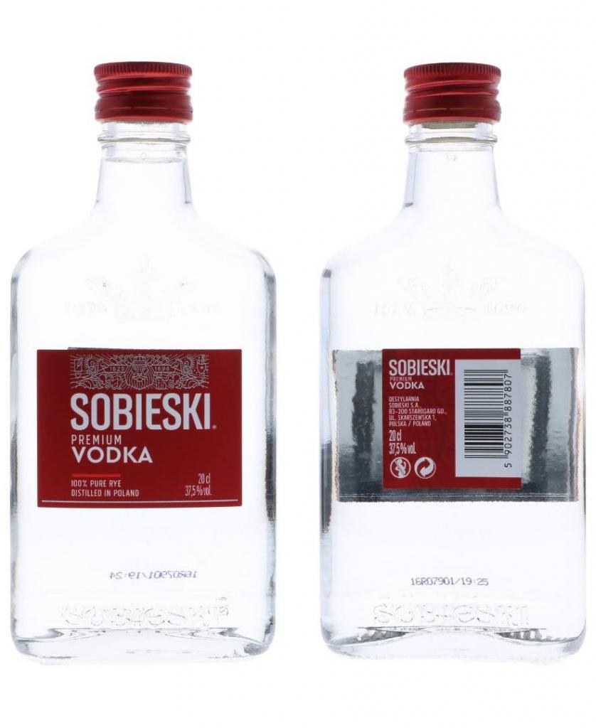 Sobieski 20cl 37.5 % vol 3,60€