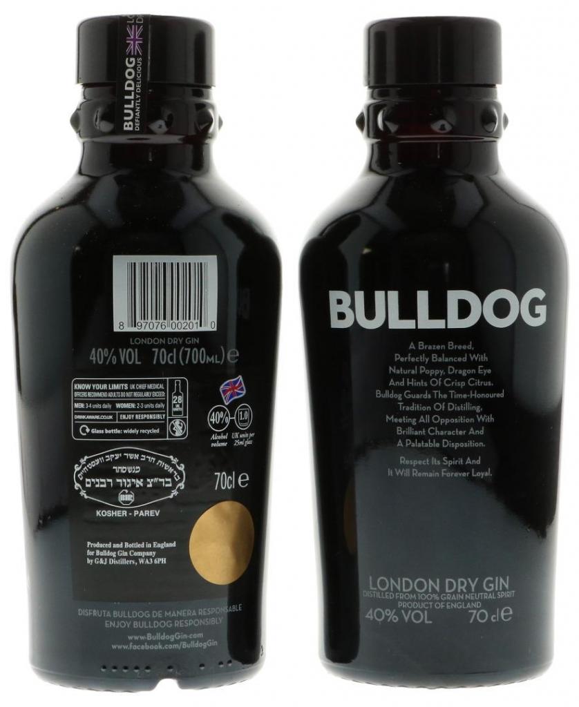 Bulldog Gin 70cl 40° 17,95€