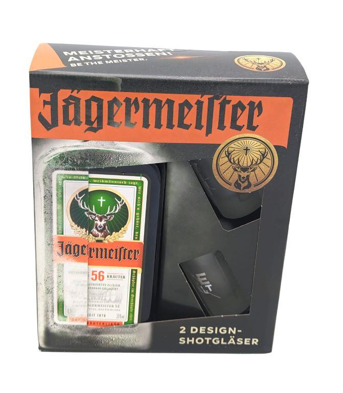 Jägermeister + 2 Shotglasses 70cl 35° 18,95€
