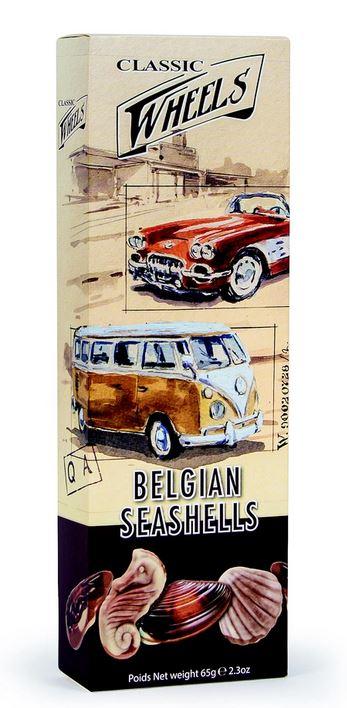 Classic Wheels Belgian Chocolat Seashells 65g 2,95€