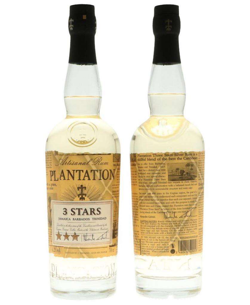 Plantation Rum Blanco 3 Stars 70cl 41.2° 13,50€