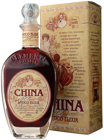 China Clementi Antico Elixir + Gb 70cl 33° 36,50€