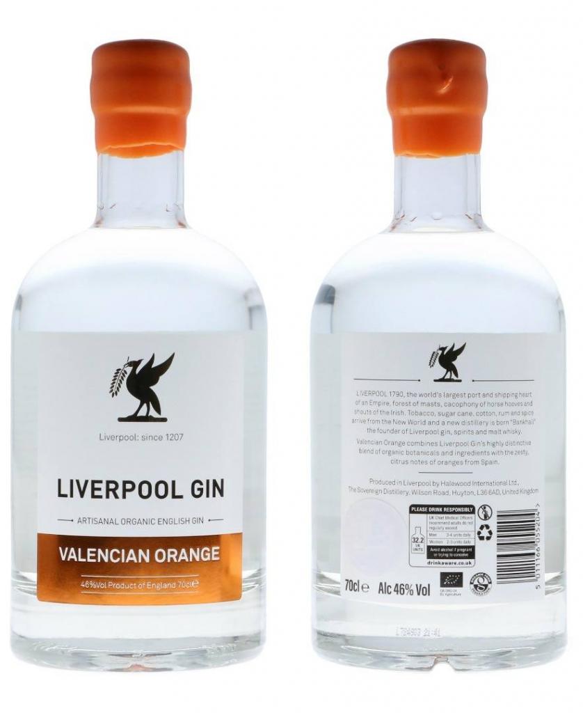 Liverpool Gin Valencia Orange 70cl 46 % vol 34,50€