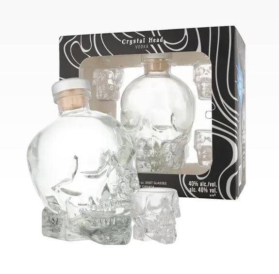 Crystal Head Vodka + 4 Shotglasses 70cl 40 % vol 52,95€