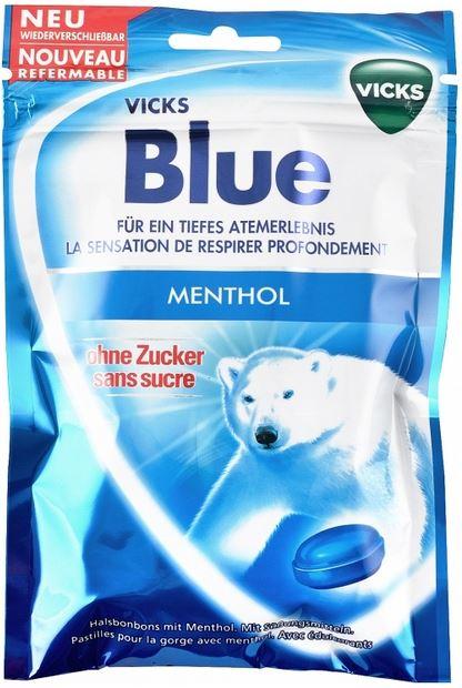 Vicks Blue Sans Sucre 72g 1,75€