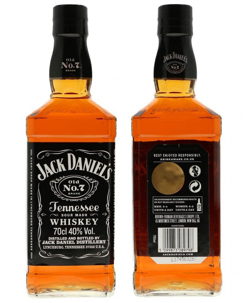 Jack Daniels 70cl 40° 18,45€