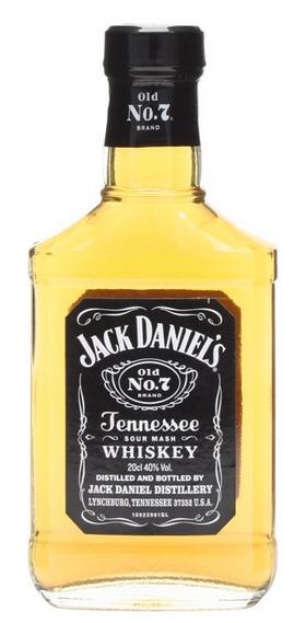 Jack Daniels 20cl 40 % vol 7,70€