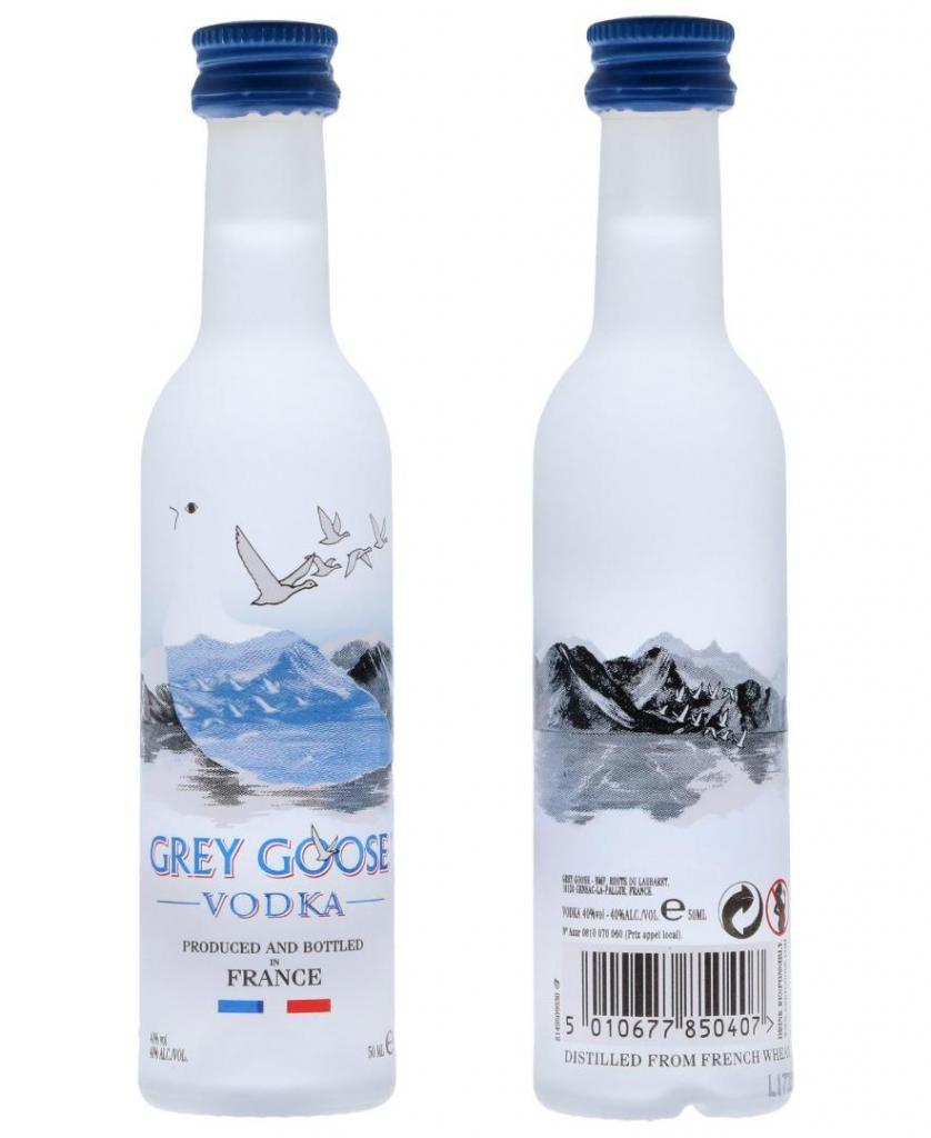 Grey Goose 5cl 40 % vol 5,25€