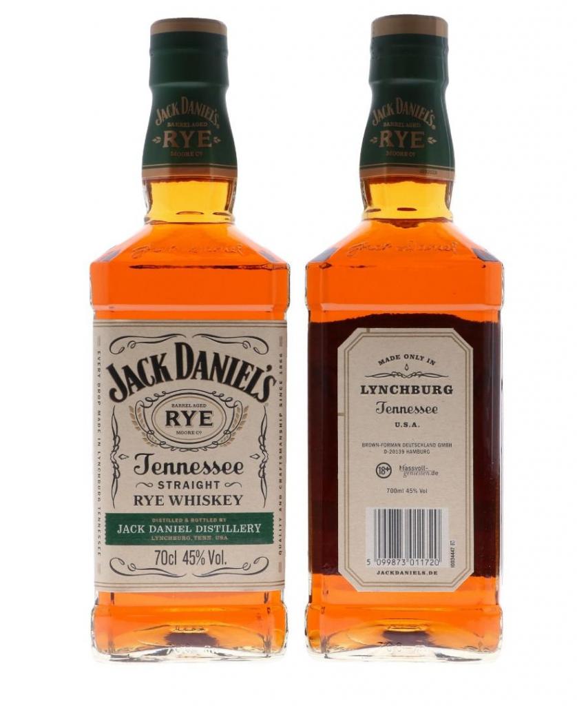 Jack Daniels Rye 70cl 45 % vol 23,75€